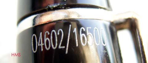 Die Limitierungsnummer lautet bei diesen Kopien stets 04602/16500